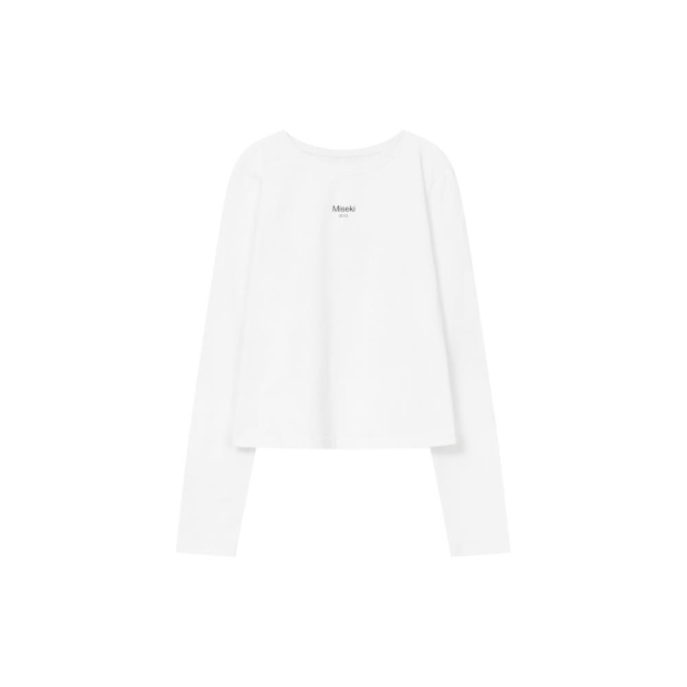 MISEKI SEOUL Mini logo long sleeves WHITE MSK2402022WH