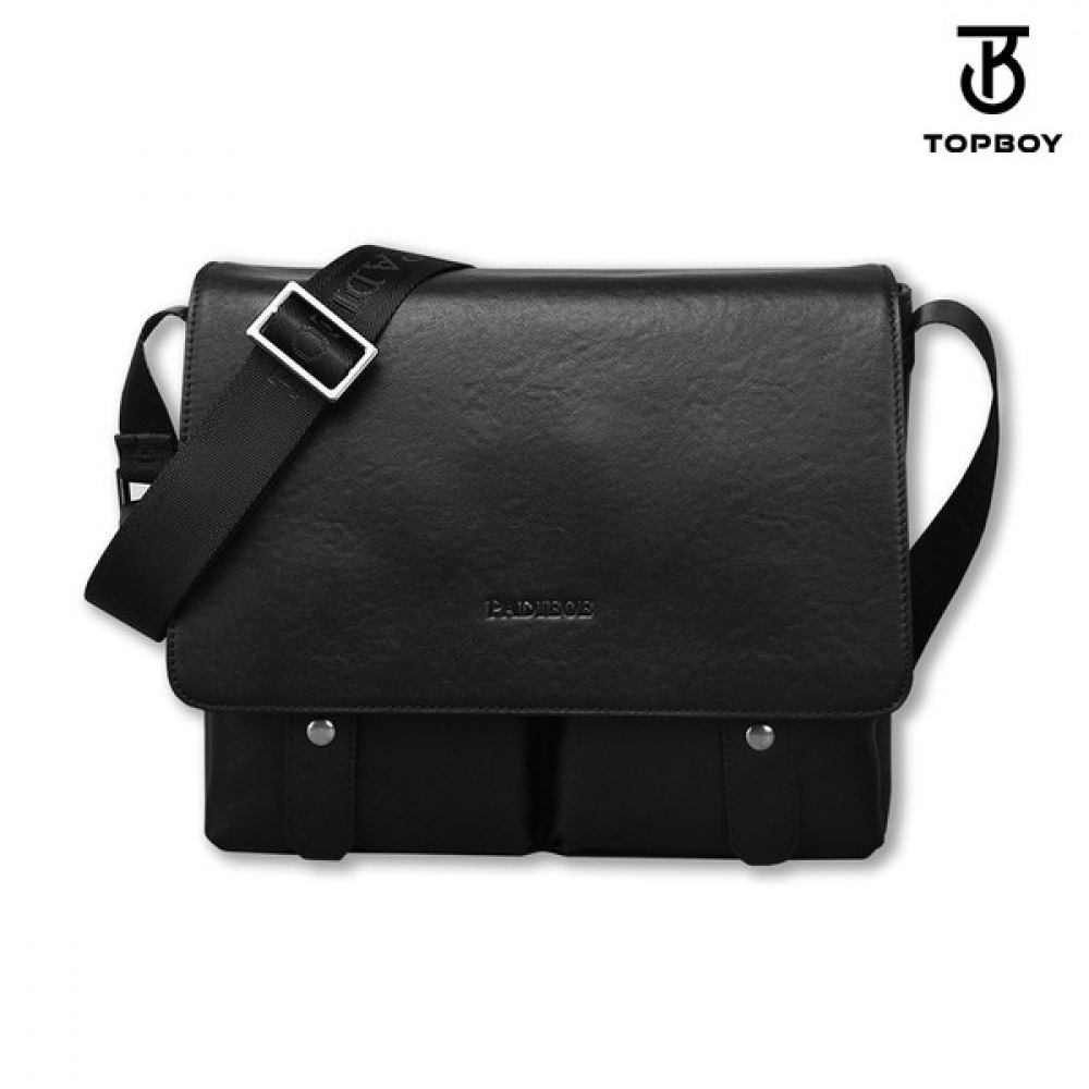 （TOPBOY）クラシックシンプルレザーデイリークロスボディバッグ（BP083）