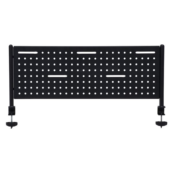 デスクパネル ブラック 幅81x奥行7x高さ36cm 組立品