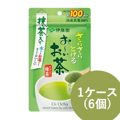 伊藤園 さらさらとける お～いお茶 抹茶入り緑茶 80g 6個 (1ケース) (送料無料) おーいお茶 緑茶 インスタント