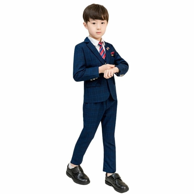 子供スーツ 5点セット フォーマル スーツ キッズ 男の子 スーツ 発表会 入学式 入園式 こども 子供服フォーマルスーツ キッズスーツ 七五三 ベビースーツ 結婚式 卒園式 卒業式 長袖 学生服 キ