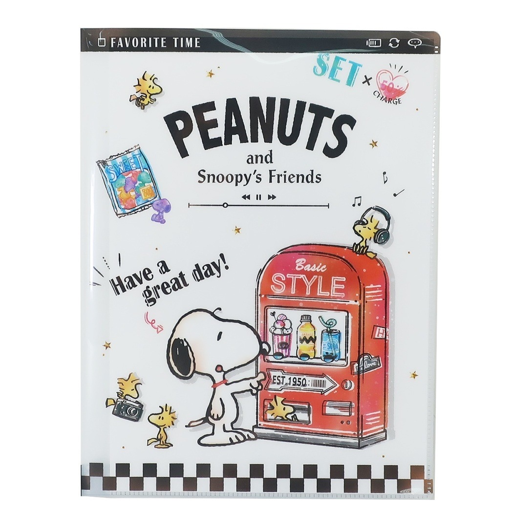 Qoo10 スヌーピー ファイル 10ポケット 文具