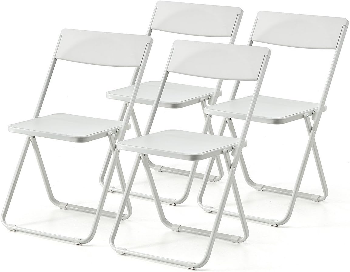 Folding Chair, Lightweight, Stylish, iF DESIGN AWARD Award, Slim, 1.5 inches (3.8 cm), Stackable Set