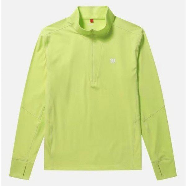 長袖Tシャツ JQS W243001TTL92-LIM ソフトフレックス ハーフジップ 長袖Tシャツ