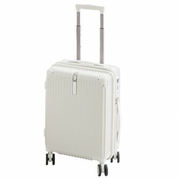 CICIBELLA（シシベラ）　多機能スーツケース　Lサイズ　（約110L/7～10泊）　アイボリーホワイト