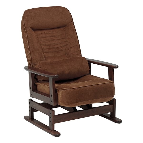 高座椅子 ブラウン 5段階リクライニング LZ-4742BR