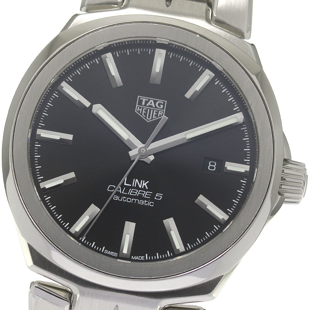タグホイヤー TAG HEUER WBC2110 リンク キャリバー5 デイト 自動巻き メンズ 箱・保証書付き_839277【中古】