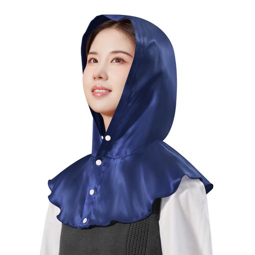 [UTUKKY] シルク ナイトキャップ ヘアキャップ 100%シルク 6A フードデザイン 保湿 保温 シルクキャップ 帽子型 朝まで脱落なし ショットエア ロングヘア用 ナイトフーディ 枝毛・寝癖