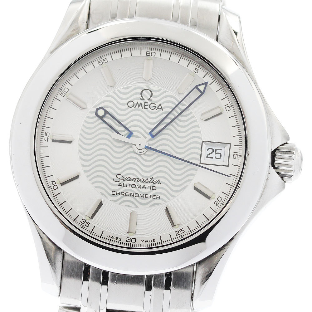 オメガ OMEGA 2501.31 シーマスター 120m デイト クロノメーター 自動巻き メンズ 良品 _959954【中古】