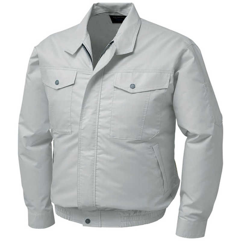 空調服　綿・ポリ混紡制電ウエアのみ シルバー L　KU91710-C06-S3