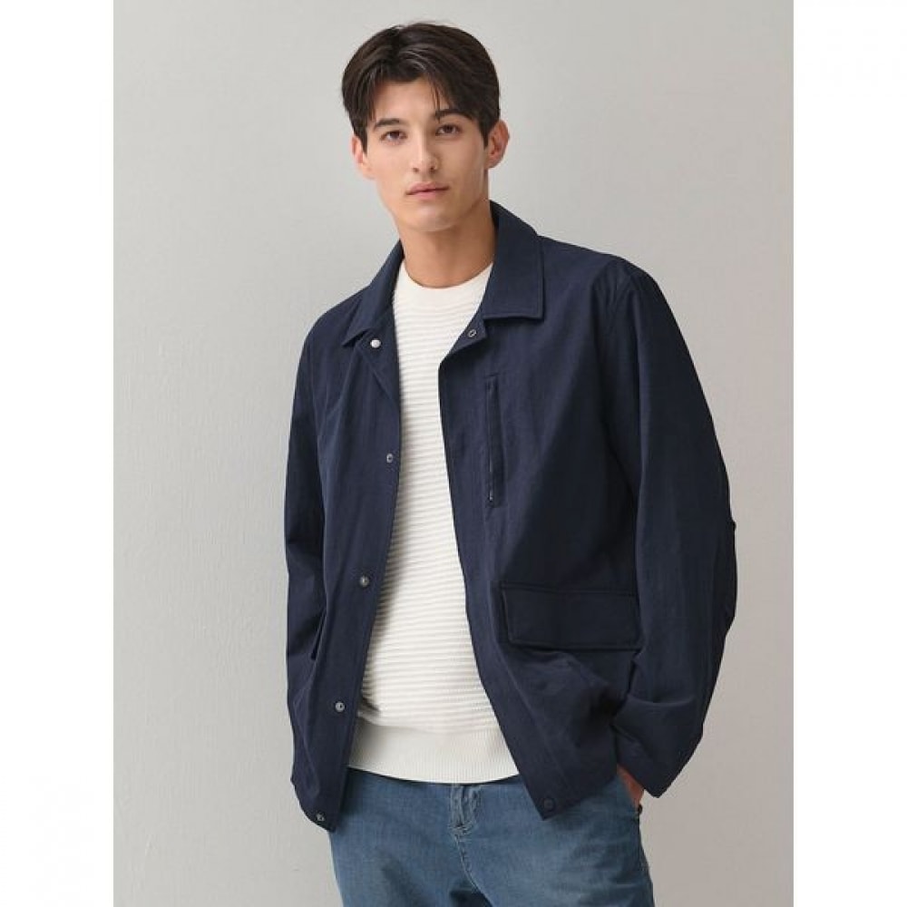 [ギャラクシーライフスタイル] 軽量コットンシャツ型アウターウェアブルー (GC4339C04P)