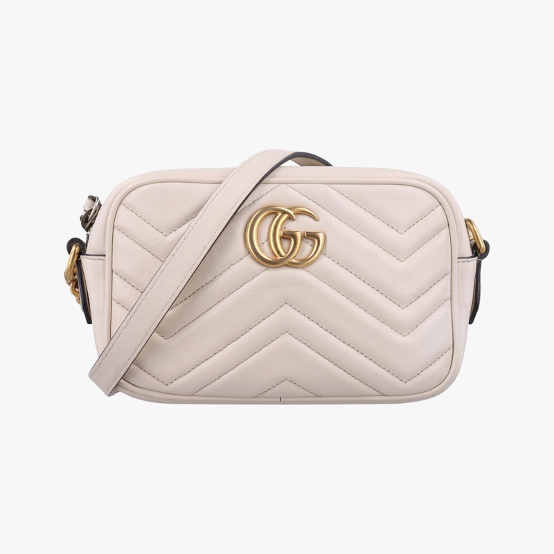 GGマーモントホワイトレザー448065B024143692中古