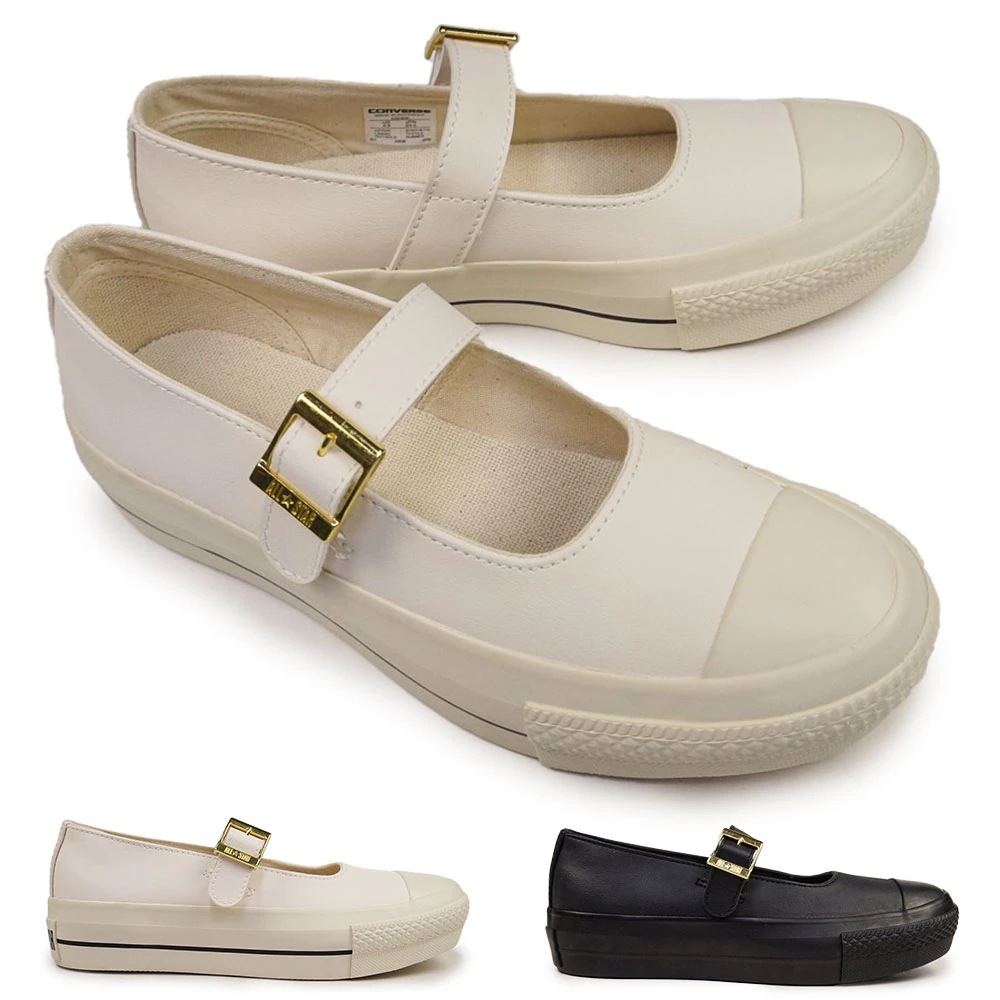 オールスター PLTS MJ OX メリージェーン 厚底 甲ストラップ レディース スニーカー