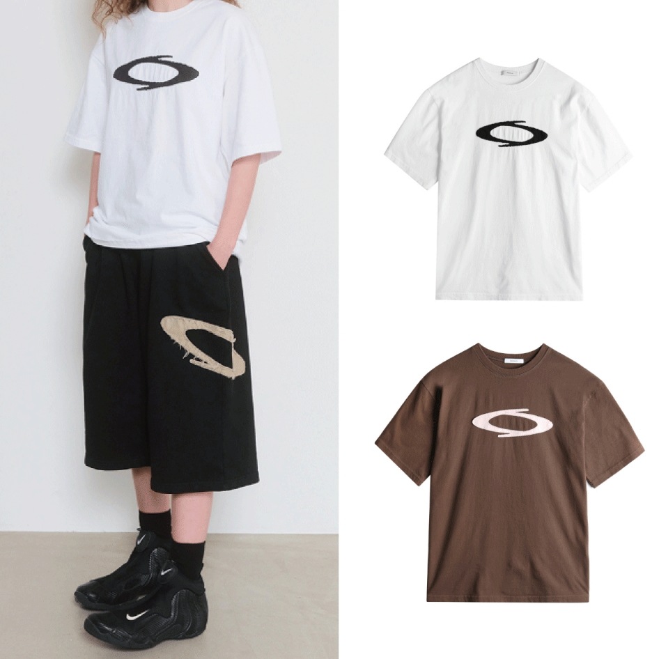 APPLIQUE OVERFIT T-SHIRTS Tシャツ (2 COLORS)