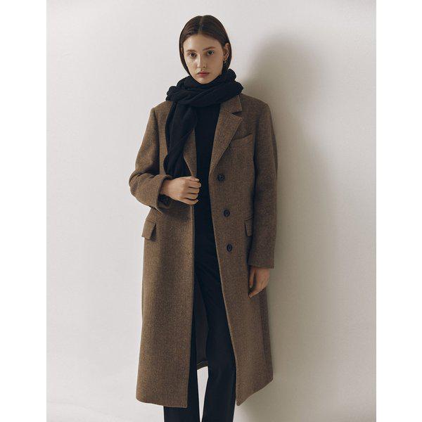 NEW 女性ウールシングルロングコート 05375917