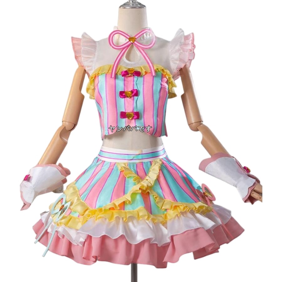 プリパラ 真中らぁら ドリームハートレースコーデ コスプレ衣装(ウィッグ 靴別売り) 8,085円