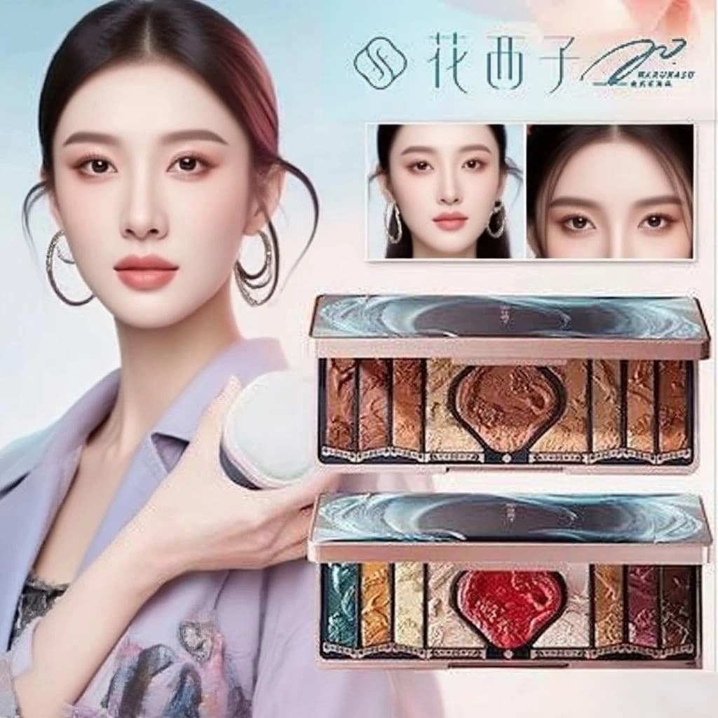 百鳥朝鳳 アイシャドウパレット ミラー付き 高発色 高機能のマルチパレット 長持ちするウォータープルーフ メイクアップ 崩れにくい 密着力が高い ナチュラルメイク バレンタイン