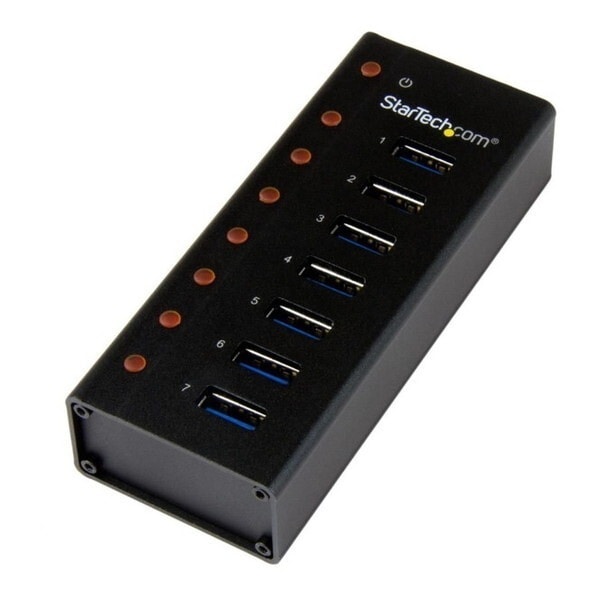 StarTech ST7300U3M [7ポートUSB 3.0ハブ (メタル筐体 デスクや壁に取付け可能)]
