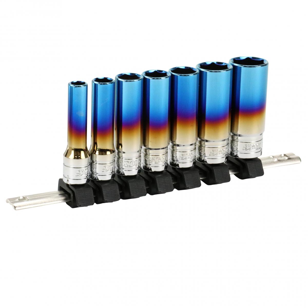 E-Value ディープソケットセット SHS307D-P (セット内容：8101213141719mm) 六角ボルト・ナット締め付け緩め