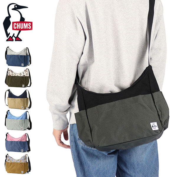日本正規品 ショルダーバッグ メンズ レディース 大きめ 軽量 撥水 旅行 ラウンド A4 10L SWEAT NYLON プレッピーショルダーバッグスウェットナイロン CH60-4008