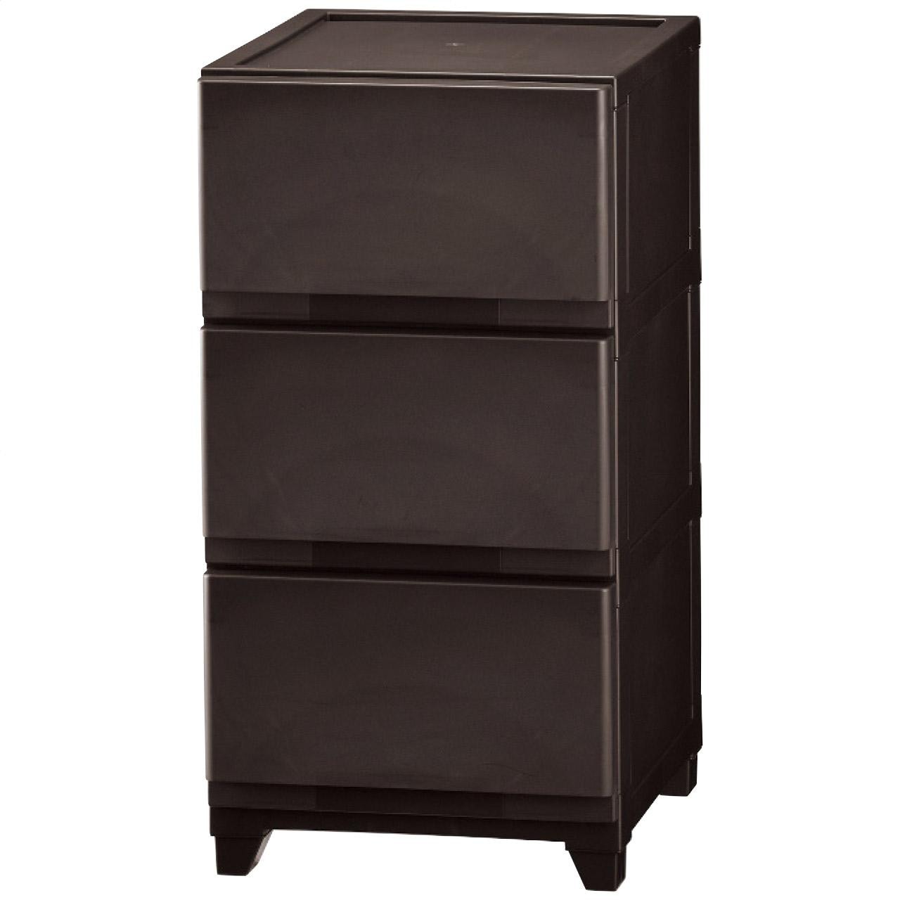 チェスト3段ダークブラウン 1020856(ダークブラ 3382-083 5,339円