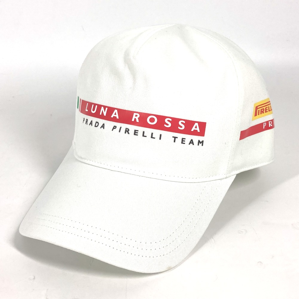 キャップ ロゴ LunaRosa ルナロッサ 帽子 キャップ帽 ベースボール コットン ホワイト