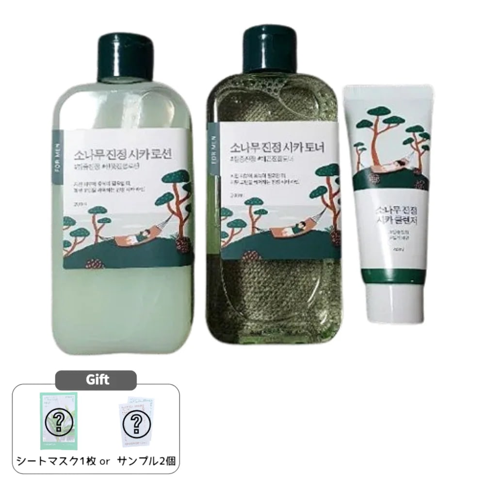 フォーメン 松の木 鎮静 トナー/ローション 2種 セット(+クレンザー 40ml)