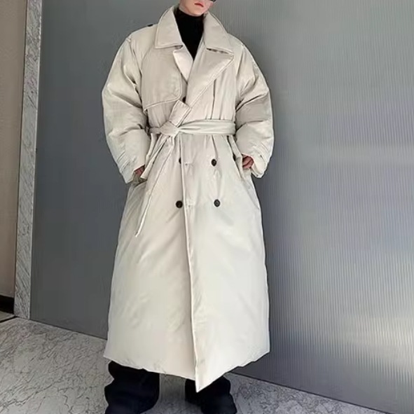 ダウンジャケット2024秋冬新品韓国ファッション アウター ロング 中綿ジャケット防寒 暖かいMF102 2COLOR