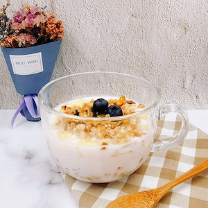 大容量ガラスセットカップミルクカップ目盛り付きカップ