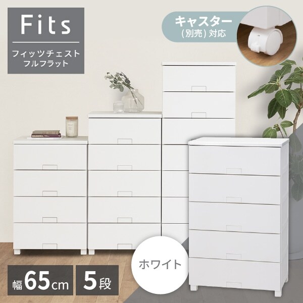 天馬(Tenma) フィッツチェスト フルフラット 6505 ホワイト メーカー直送