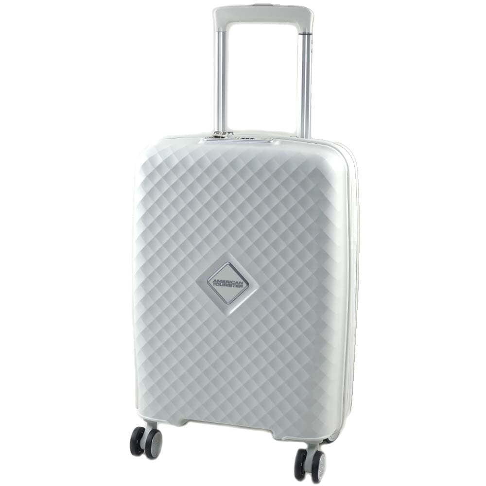 アメリカンツーリスター キャリーバッグ キャリーケース スーツケース 旅行バッグ スクアセム スピナー55 1～3泊・機内持ち込み可能・拡張機能 軽量 オフホワイト Spinner 55/20 EXP