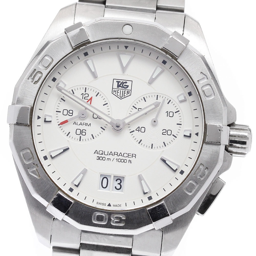 タグホイヤー TAG HEUER WAY111Y アクアレーサー アラーム クォーツ メンズ _952465【中古】