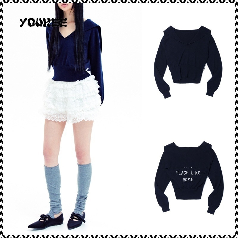 YOUHEE SAILOR COLLAR KNIT