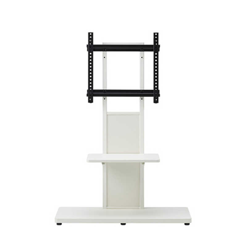 朝日木材　40～55インチ対応 テレビスタンド Swing (棚付き壁寄せタイプ) ホワイト木目　AS-WA800