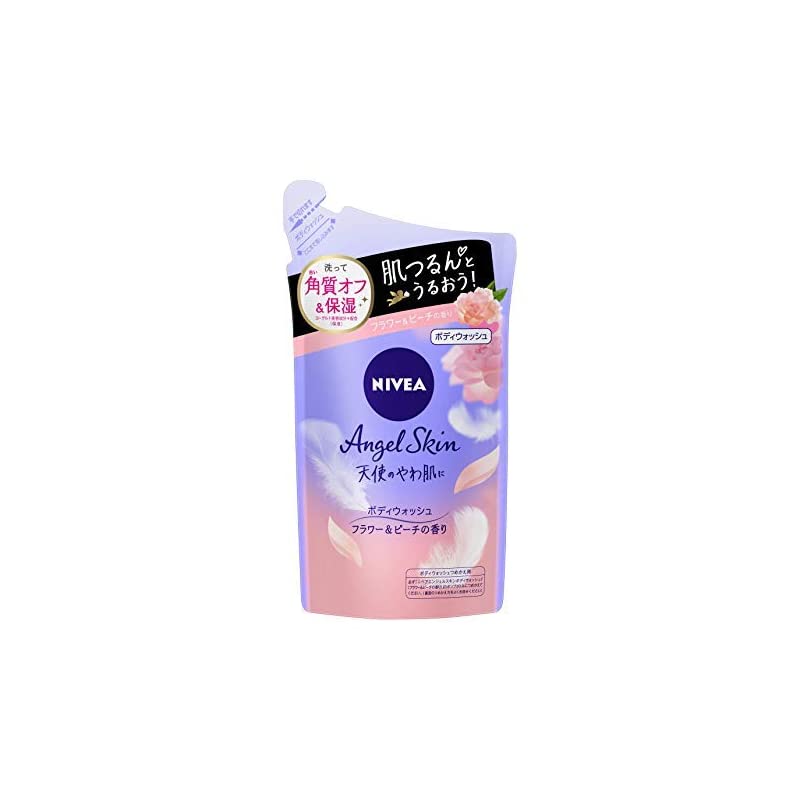 【即納】花王 ニベア エンジェルスキン ボディウォッシュ フラワー&ピーチの香り 詰替 360ml 18個セット