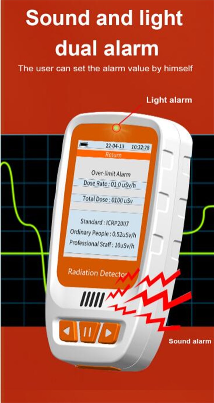 早い者勝ち β線 γ線 X線測定 放射線測定器 新品 警報機能 核放射線測定器 ガイガーカウンター 高精度大人気型GMチューブ