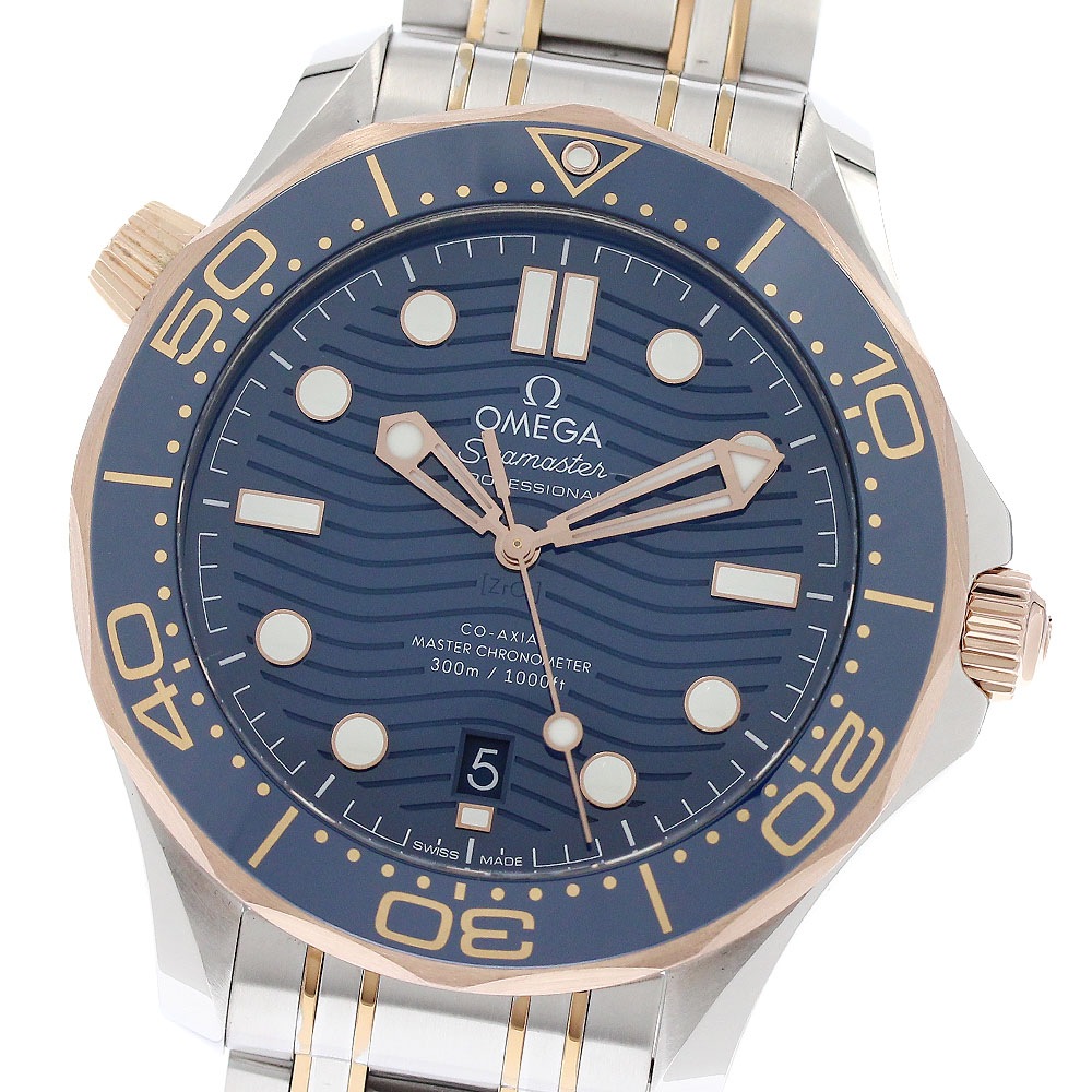 オメガ OMEGA 210.22.42.20.03.002 シーマスター ダイバー300M デイト 自動巻き メンズ 美品 保証書付き_947073【中古】
