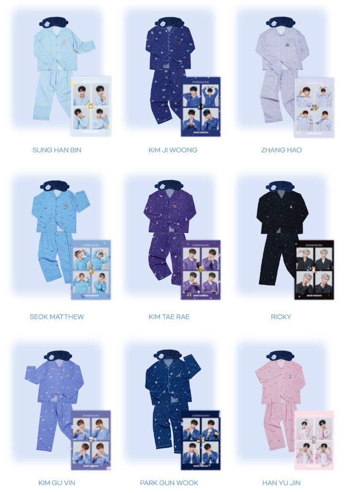 【SPAO X ZB1】 ZEROBASEONE 星座パジャマ/メンバー別パジャマ1種+アイマスク1種+4カットフォト1ea