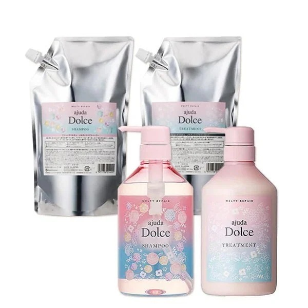 アジューダドルチェ メルティリペア シャンプー 700mL + 560mL + トリートメント 700g + 560g 詰め替え セット
