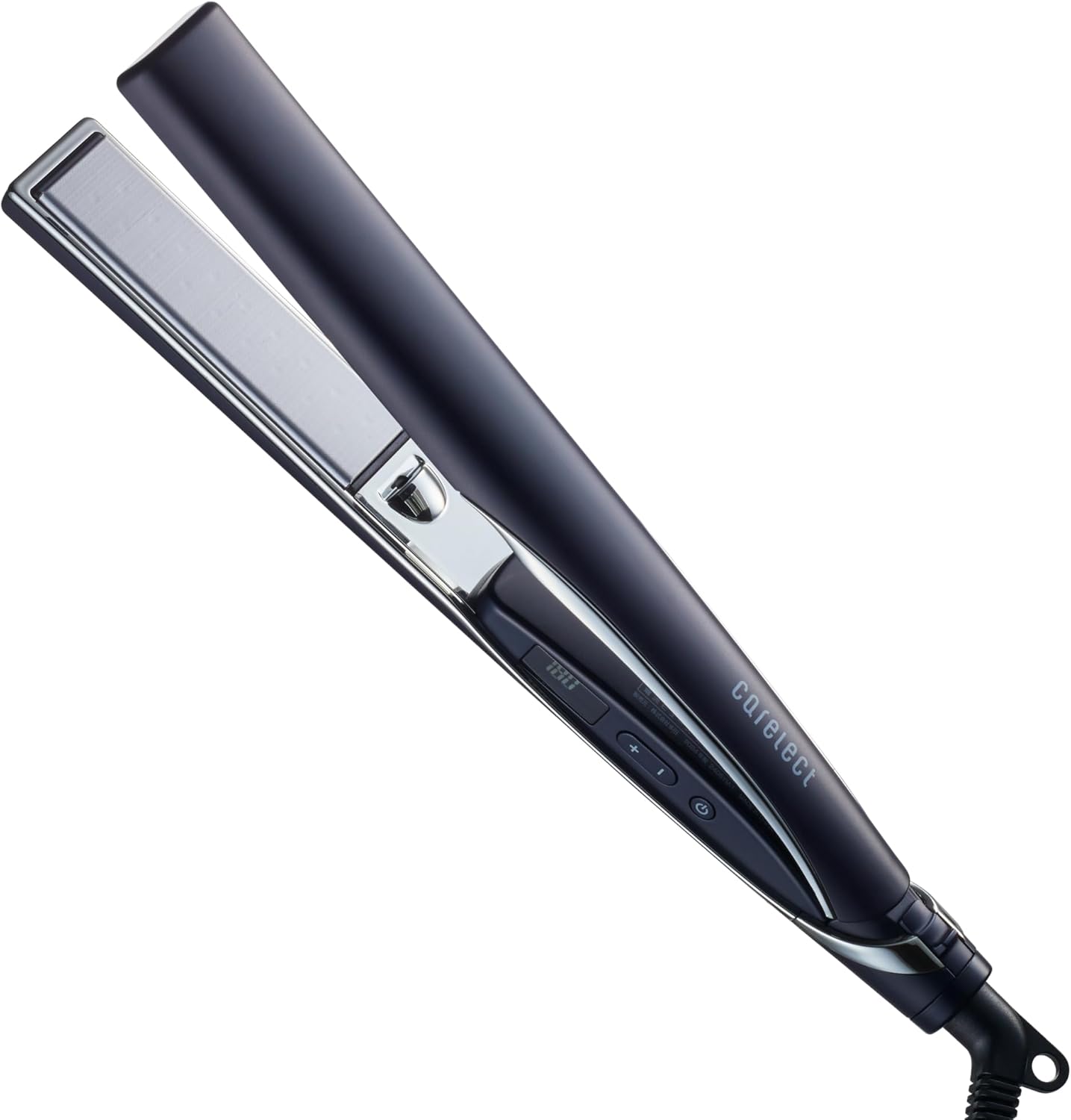 carelect ストレートアイロン ケアレクト スムースケアアイロン 25mm ネイビーブラック by pluseau プリュスオー 海外対応 自動電源OFF 17段階温度調整