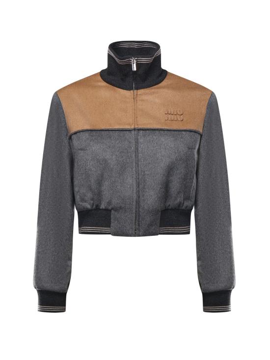 MIU MIU Women Suit Jackets ML1413 18ZMF0LPX Grey camel