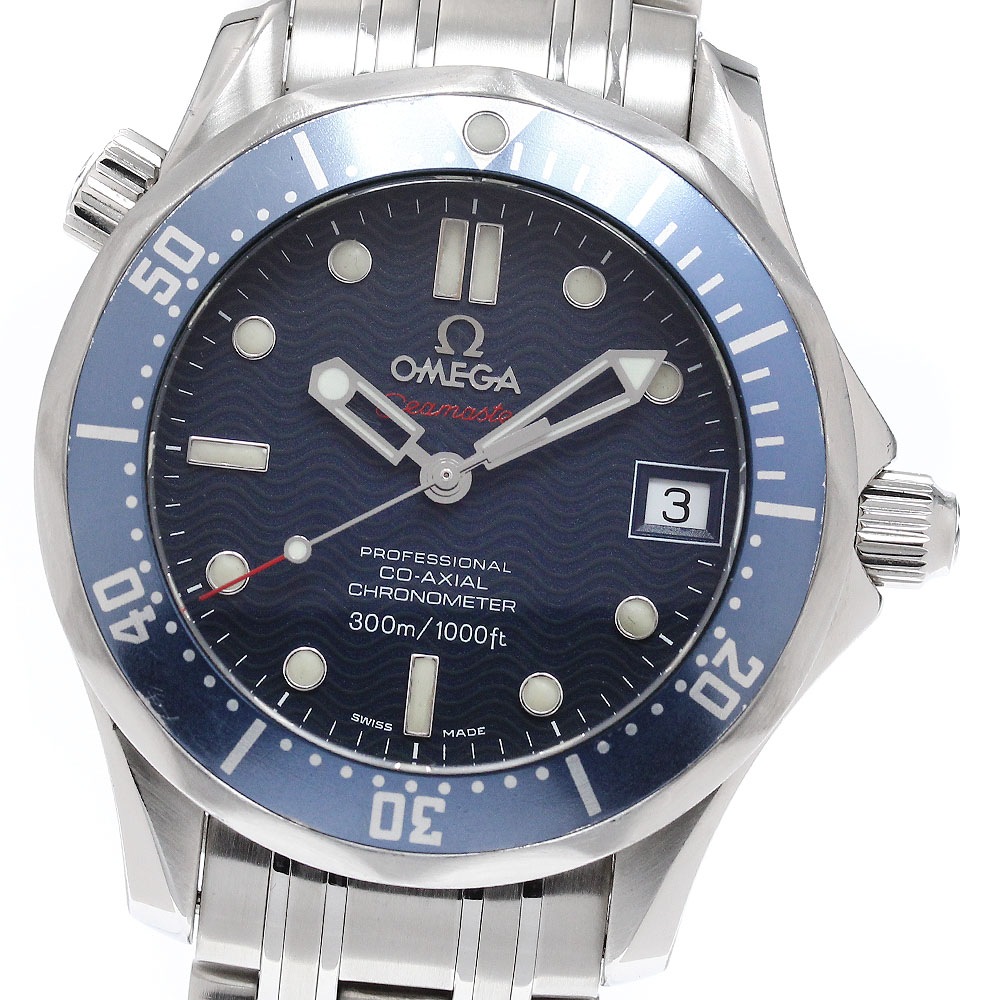 オメガ OMEGA 2222.80 シーマスター300 デイト コーアクシャル 自動巻き ボーイズ _957912【中古】