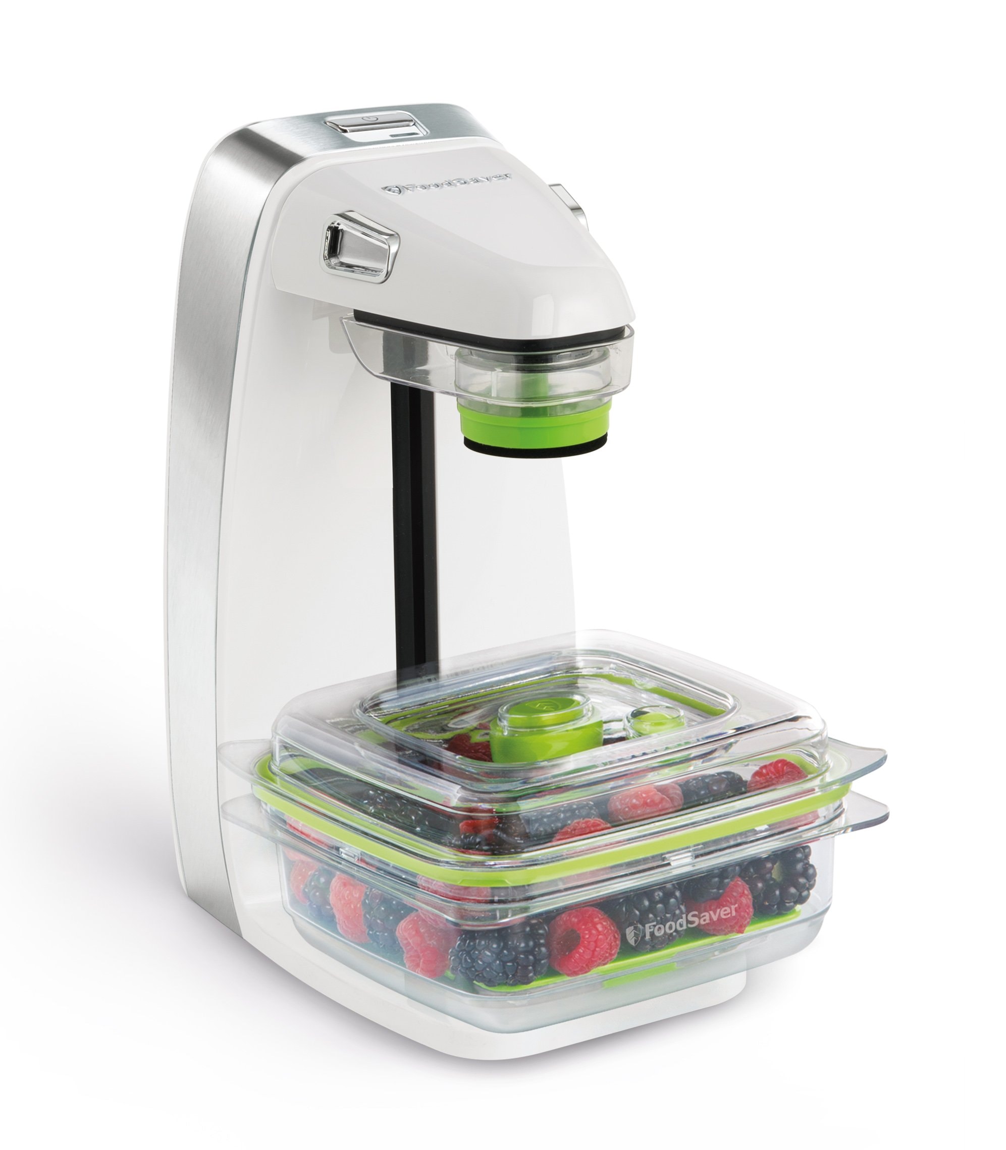 FoodSaver【公式】真空パック機 ボックスセーバーホワイト本体＋5点 真空パック 低温調理 時短調理 湯煎調理 作り置き 鮮度長持ち 簡単操作 パックロール付き 生もの 汁物対応 フードセーバー