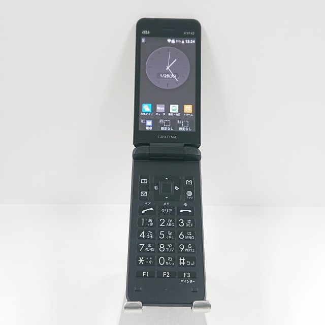 GRATINA KYF42 au ブラック 送料無料 本体 c09697 【中古】 6,478円