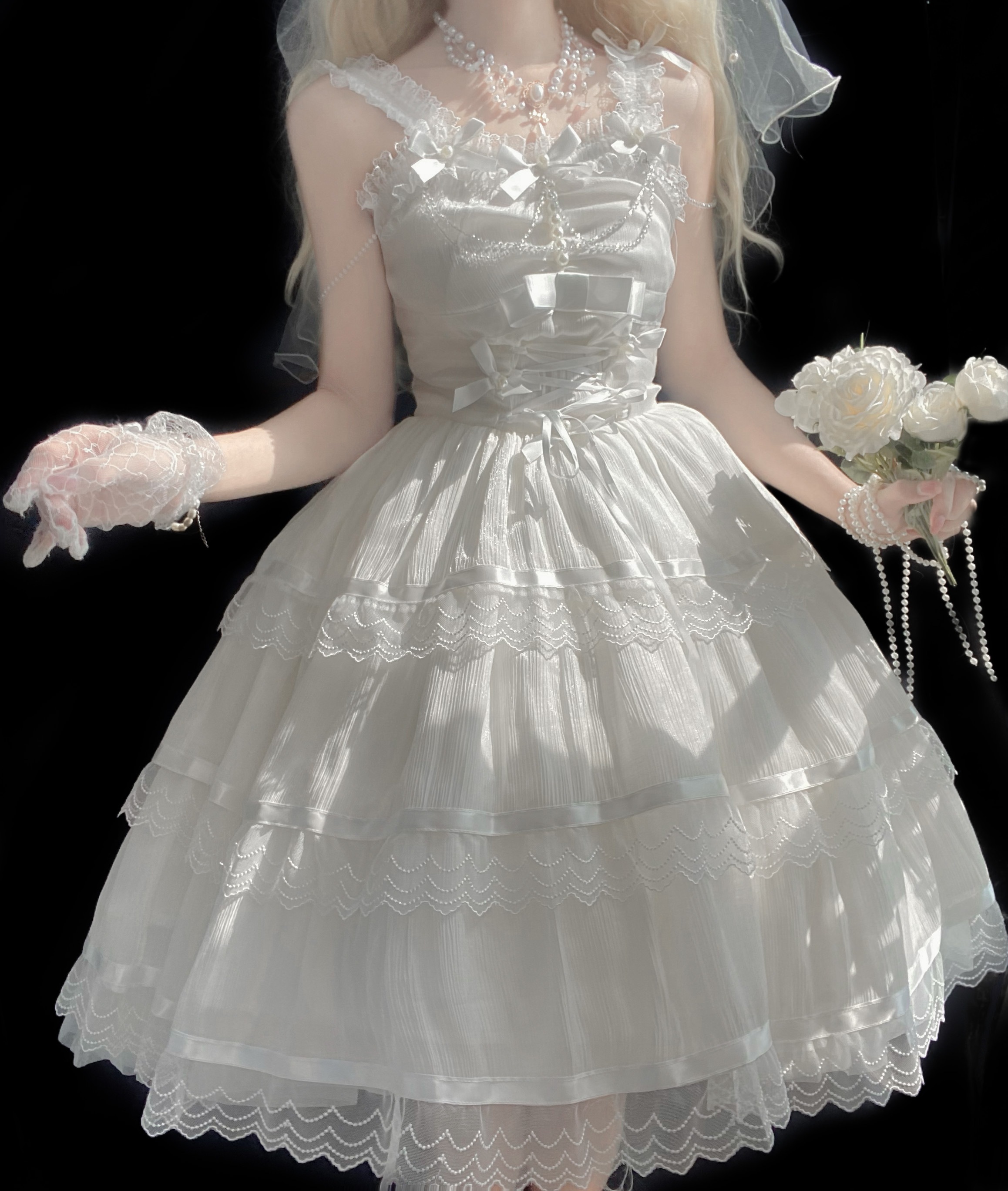 在库限りです! 正規品ロマンチックなパーティーlolitaストラップロリータワンピース