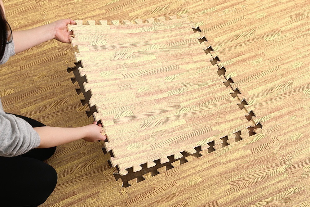 ジョイントマット 厚手 クッション 防音 床保護 木目 おしゃれ 保温 洗える 低ホルムアルデヒド 衝撃吸収 48枚セット 10畳サイズ