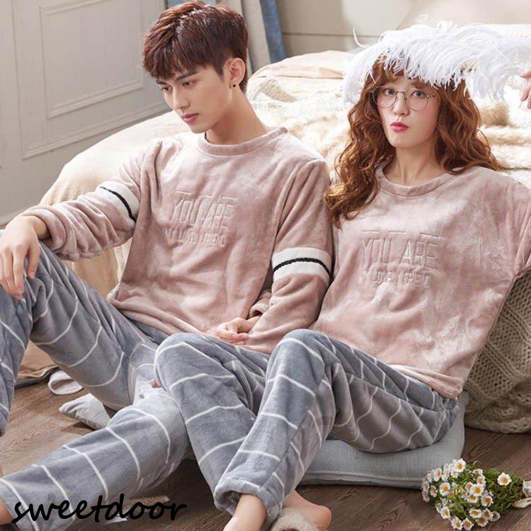 今月のスペシャル 長袖 カップル ペアルック パジャマペアパジャマ 冬 セット カップル パジャマ カップルパジャマ もこもこ 結婚祝い 単品売り長袖 カップル ペアルック パジャマペアパジャマ
