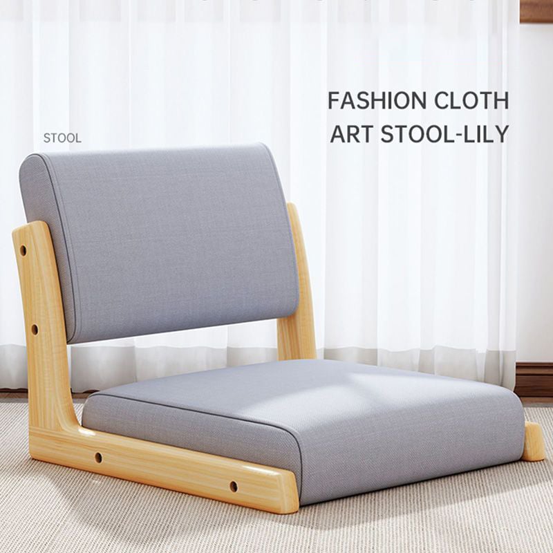 木製畳ミニ椅子 脚なし 背もたれ 椅子 寝室座り椅子 インテリア家具座椅子 和室一人掛け椅子 畳用