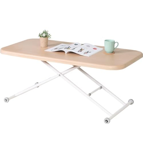 色：ナチュラル サイズ：幅120cm 不二貿易(Fujiboeki) 昇降式テーブル センターテーブ