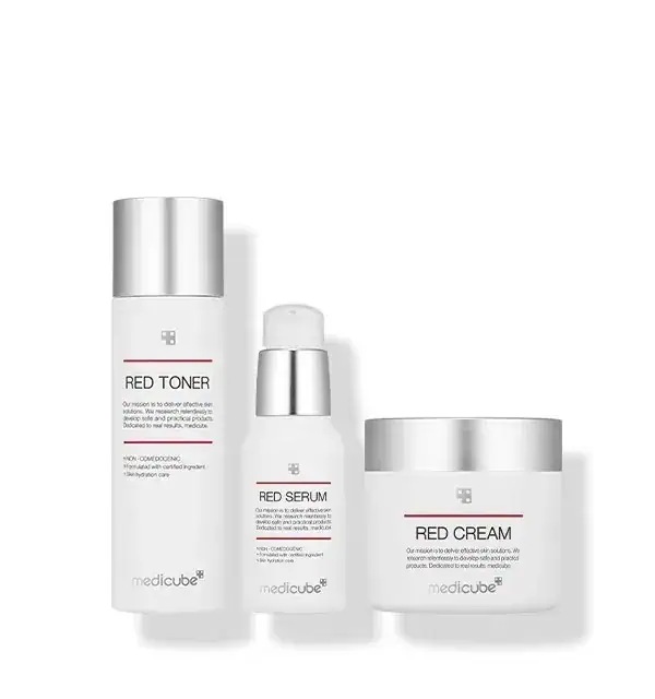 レッドライン 2.0 3種 SET(セラム 30ml+トナー 100ml+クリーム 50ml) #ニキビ肌に適した3種